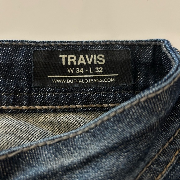 Buffalo David Bitton Blue Relaxed Jeans 34X32. 99% Cotton Men’s - Picture 14 of 15